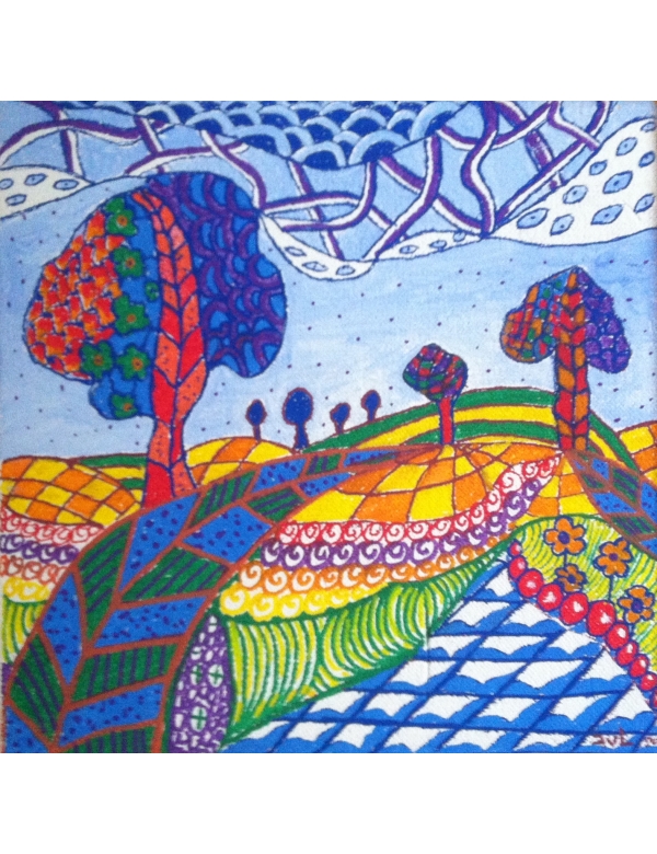 Landschap Zentangle